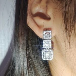 Sparkling Drop Crystal Earrings